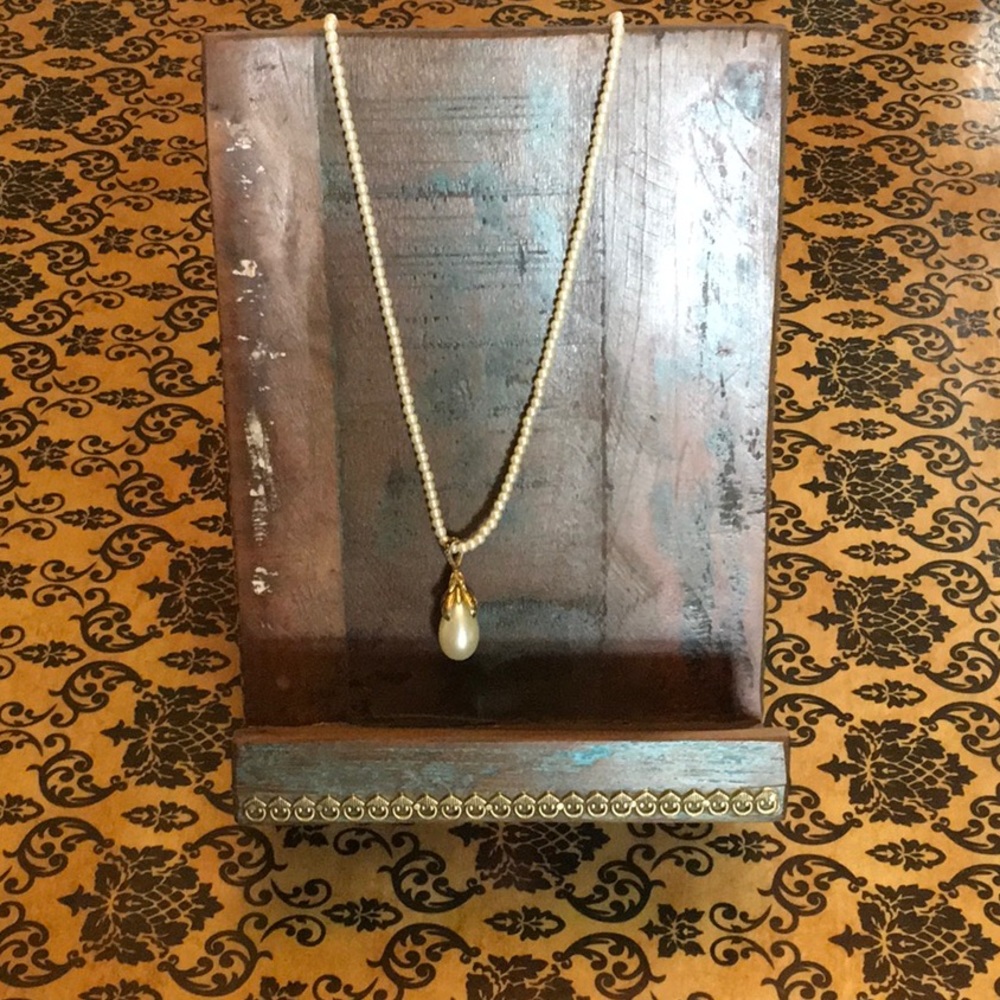 Vintage Long Pearl Necklace